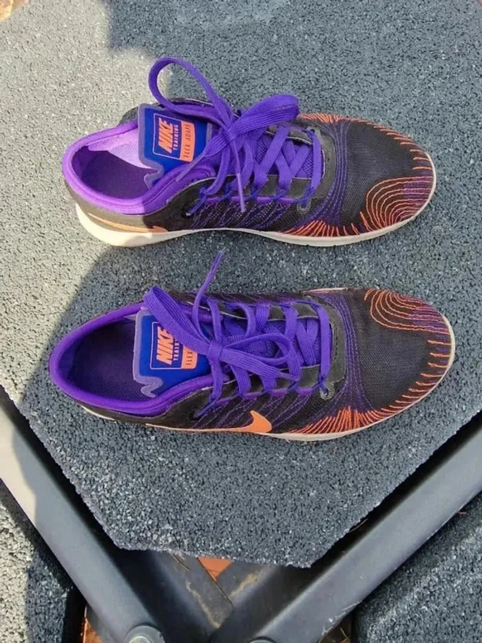 Baskets Nike running femme violet/orange - Taille 36 - Mesh respirant - photo numéro 2