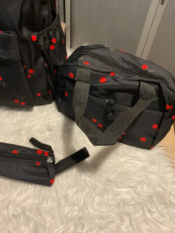 Ensemble 3 pcs « cerises » neuf - photo numéro 4