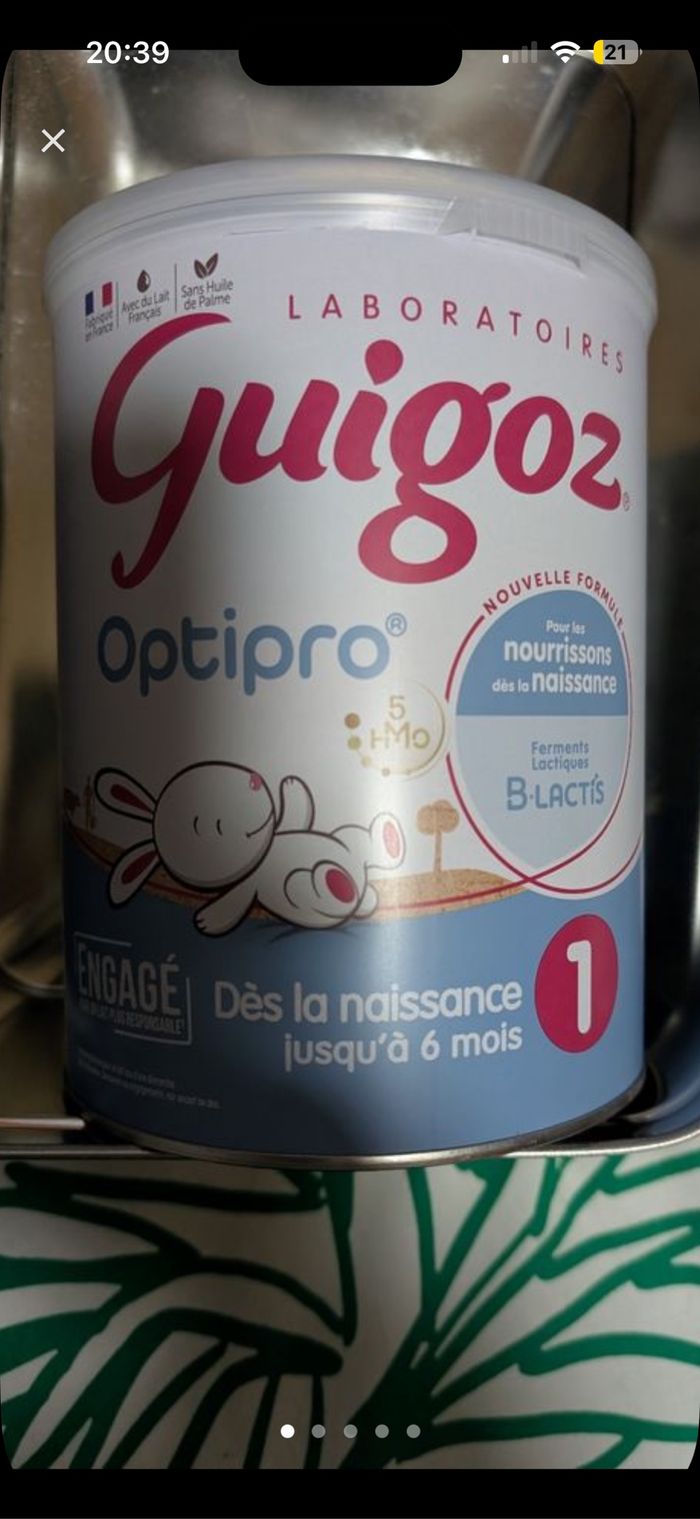 Lait Guigoz optipro relais 1