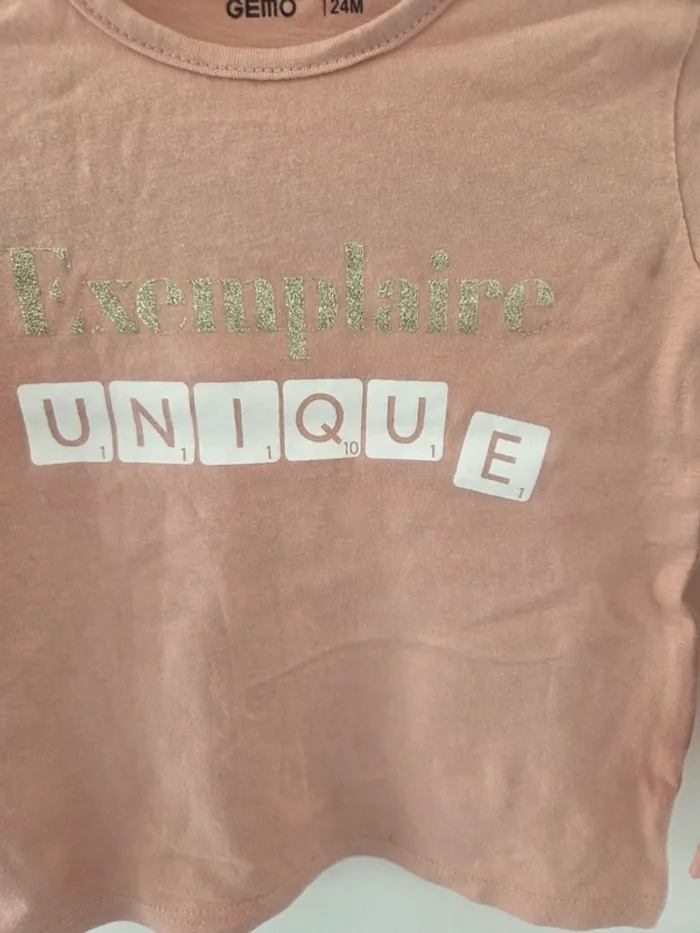 Tee-shirt exemplaire unique 24m - photo numéro 2