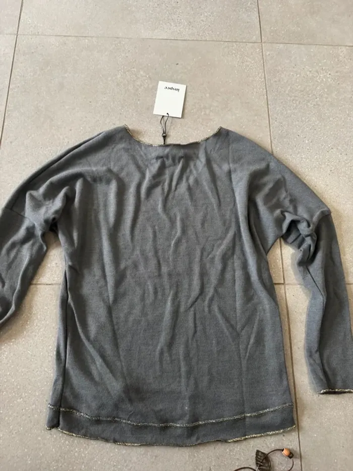 Haut gris Inspee, taille S, neuf avec étiquette, - photo numéro 5