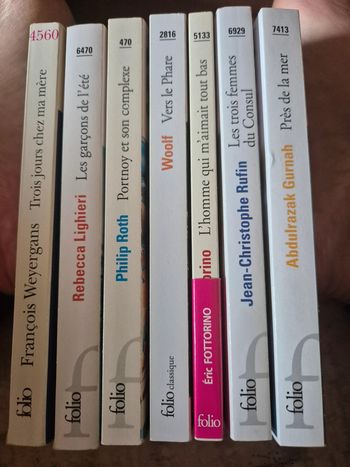 Livres des éditions folio prix unitaire