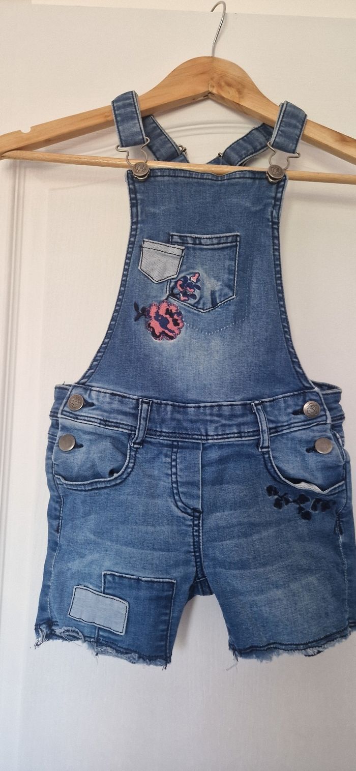 Salopette short en jeans orchestra Taille 8ans - photo numéro 9