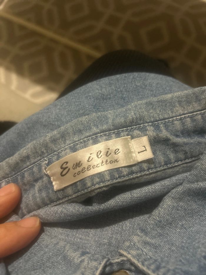 Chemise longue en jeans femme Émilie collection - photo numéro 3