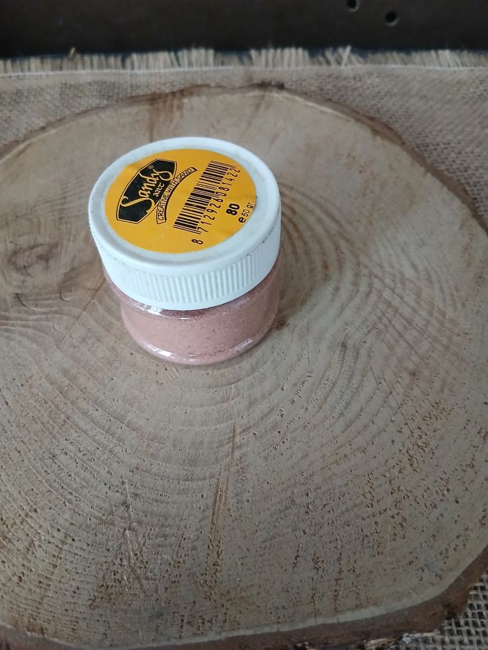Petit pot de sable fin beige rose pour tableau de sable loisirs créatifs