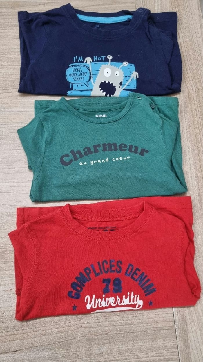 Lot t-shirt 24mois