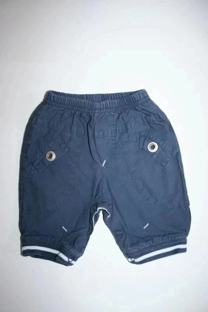 Pantalon bleu marine Naissance taille élastique