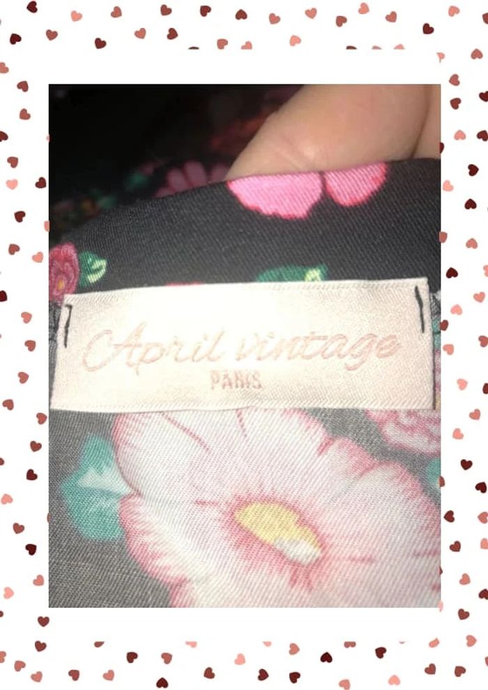 Tunique fleurie taille unique April Vintage - photo numéro 6