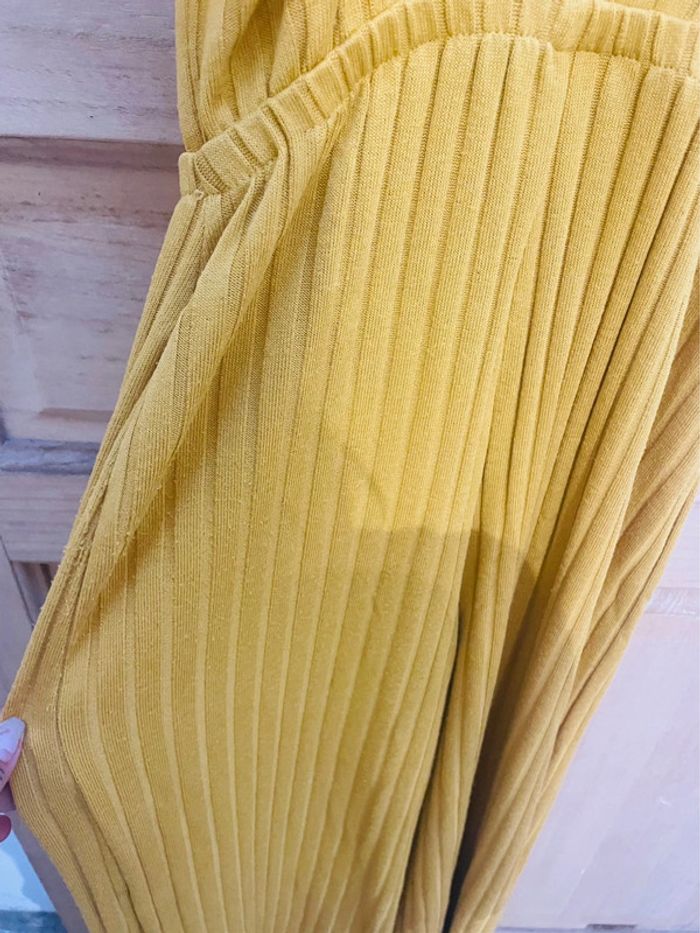 Combinaison jaune côtelée - Bershka - Taille S - photo numéro 8