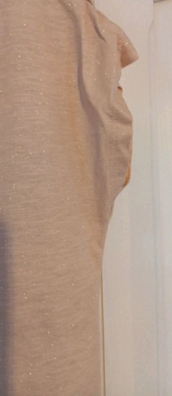 T-shirt Rose pâle pailletté