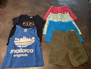 Lot short/t-shirt 24 mois garçon