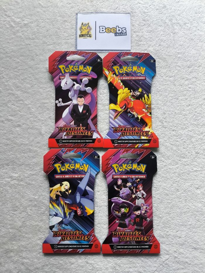 Artset EV10 Pokémon – Rivalités Destinées – Lot de 4 Boosters FR