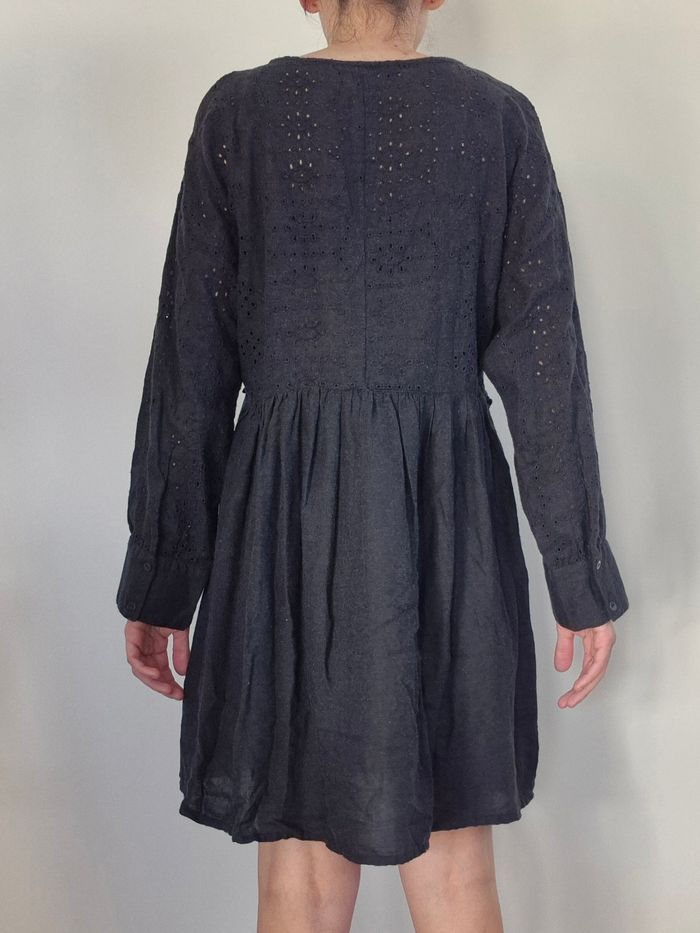 robe gris/noir zara taille s - photo numéro 2