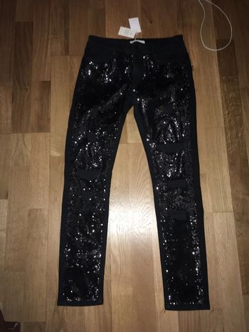 pantalon noir style used maje neuf 34