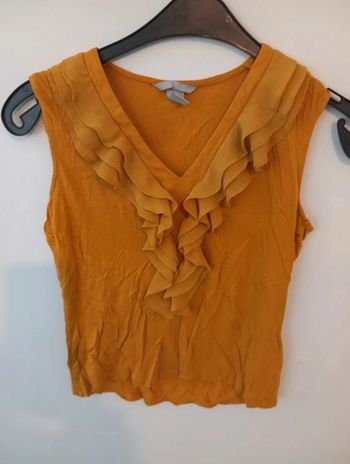 Top jaune