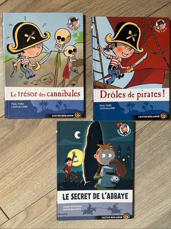 Livres cp/ce1 castor benjamin chevalier- pirate