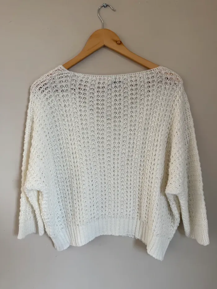 Pull maille blanc Johanna - photo numéro 2