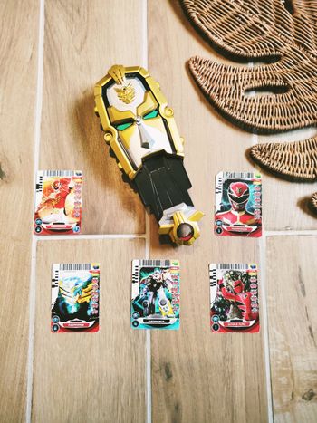 🙅Power rangers super megaforce morpher lecteur de cartes interactif sons et lumières