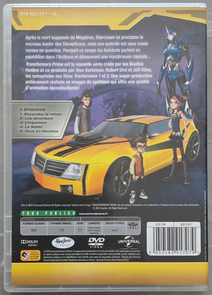Transformers Prime Terrain Miné (Saison 1 Volume 2) Dvd d'occasion en très bon état - photo numéro 3