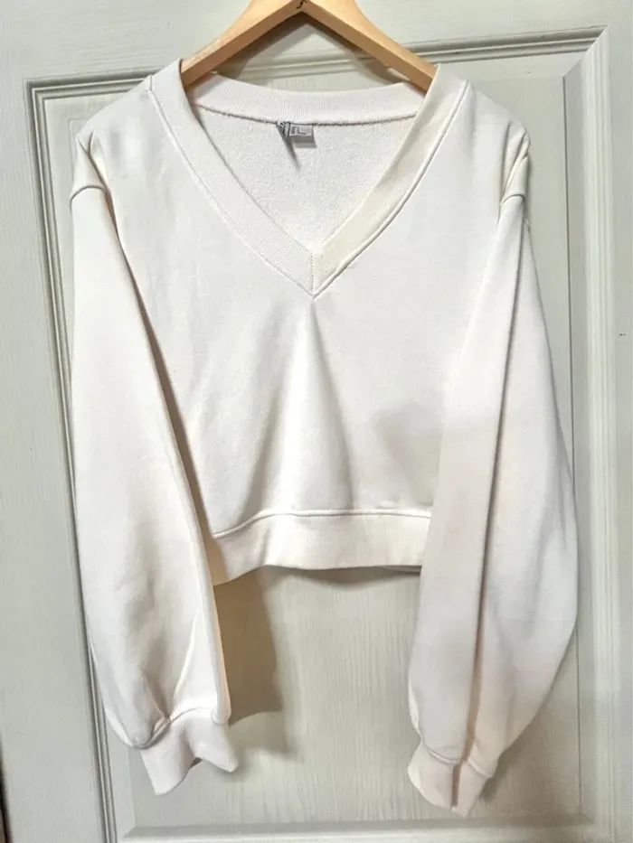 sweat-shirt / Crème /HM / taille L / Très bon état