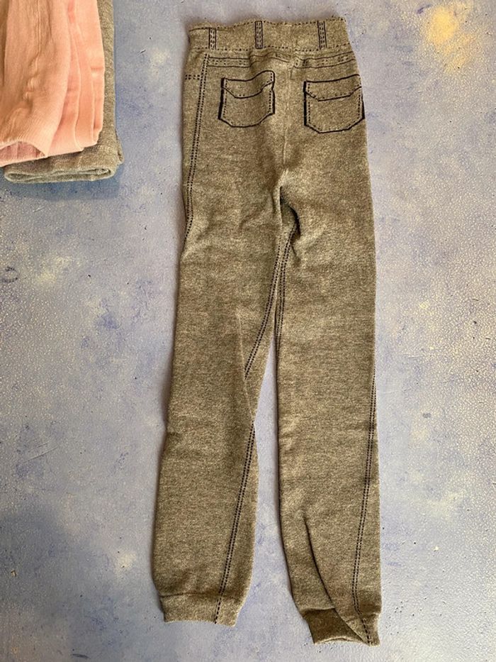 Lot 3 collants fille coton 10/12 ans dont un court - photo numéro 7