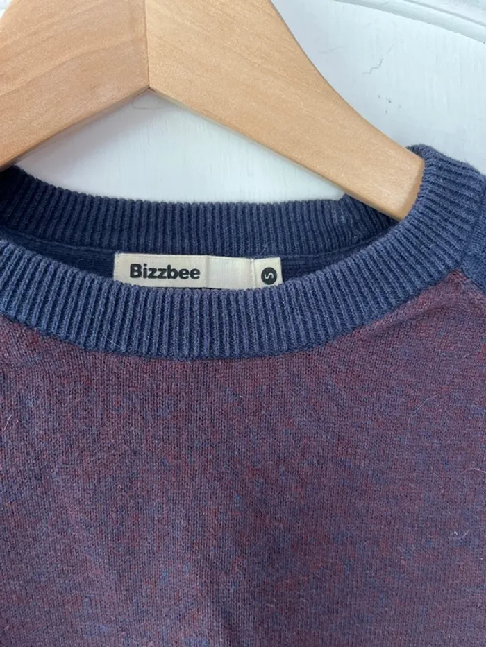 homme – Bizzbee – Taille S – Bordeaux & Bleu – Très bon état - photo numéro 2