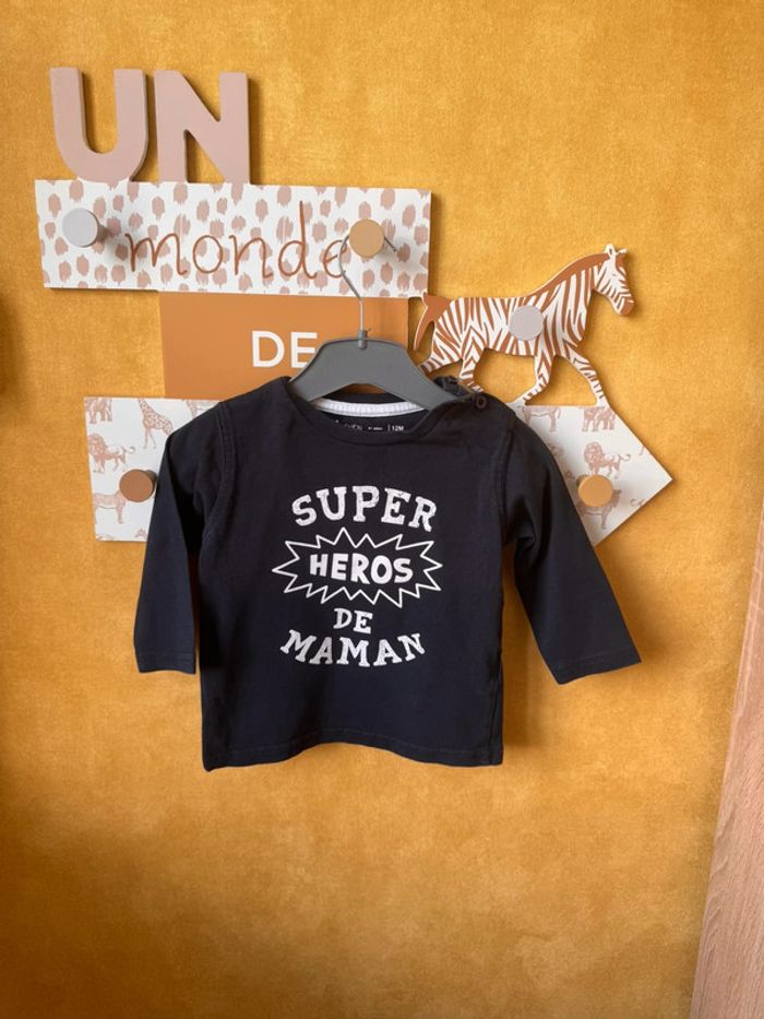 T-shirt manche longue 12 mois