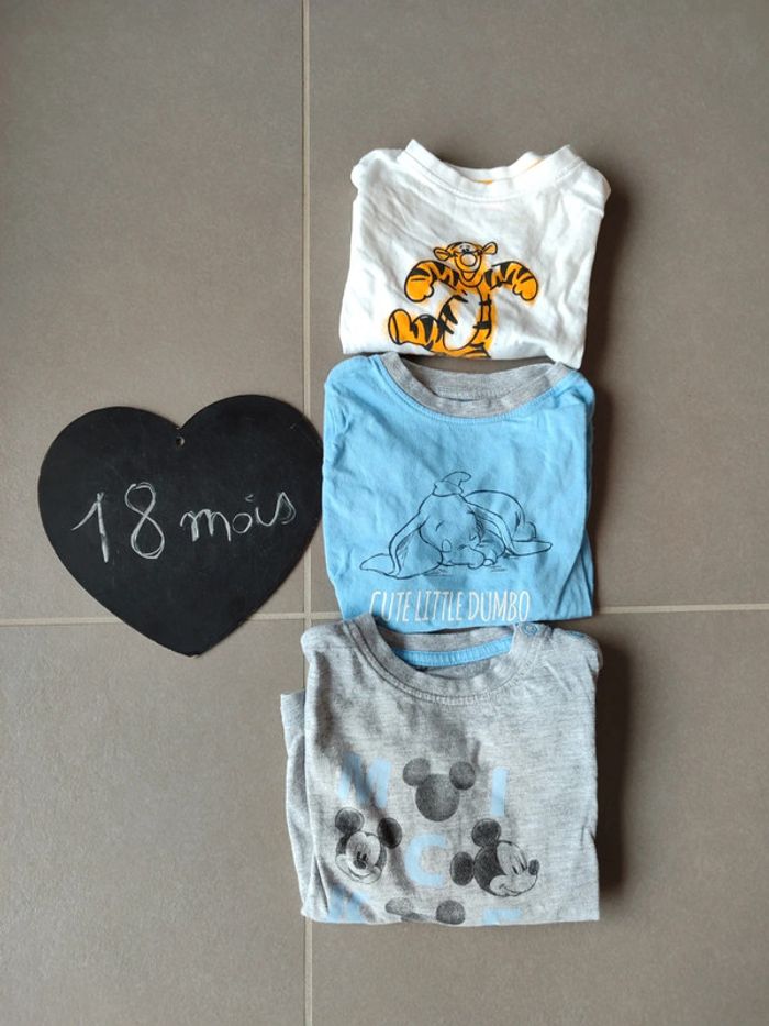 Lot 3 t-shirts manches longues