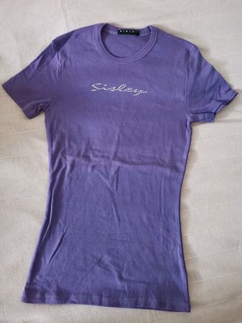 Très beau T-shirt Sisley en couleur violet parme 😍