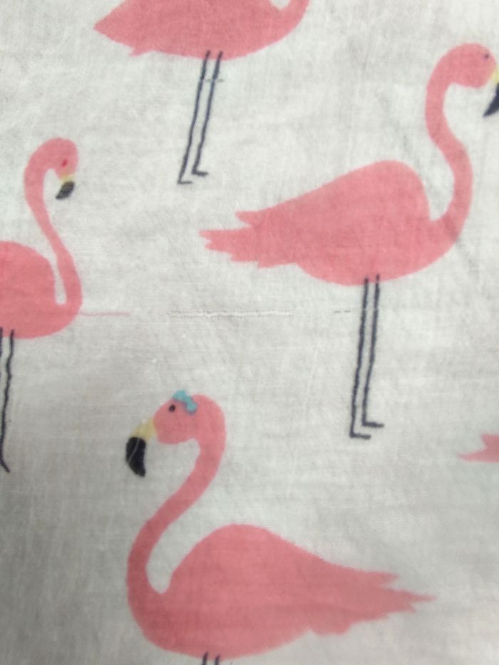 Foulard flamants roses 50x50 cm - photo numéro 4