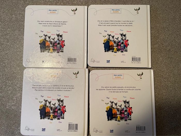 Lot de quatre livres Zou - photo numéro 2