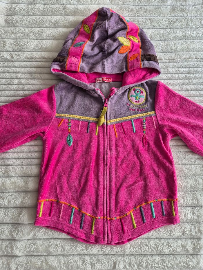 Lot vestes + sweat fille 18 mois - photo numéro 2