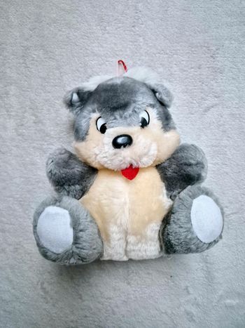 Peluche gris beige