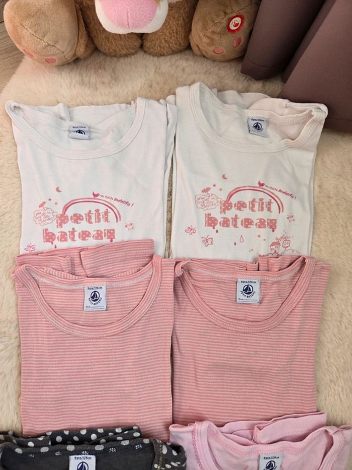 6 maillots de corps ML petit bateau 8 ans - photo numéro 2