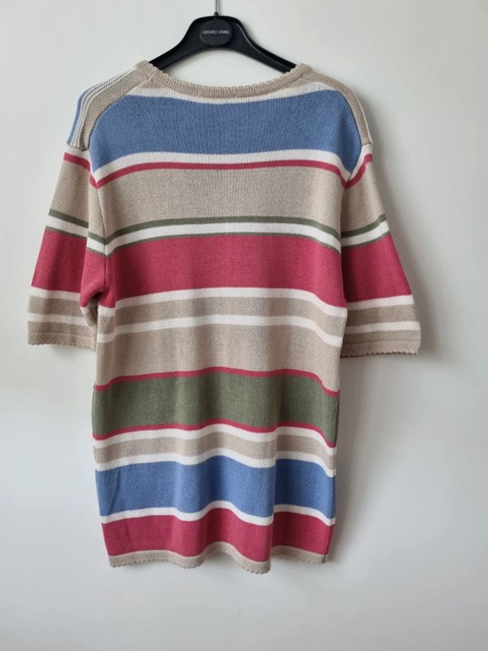 Top en coton brodé coloré vintage - photo numéro 12