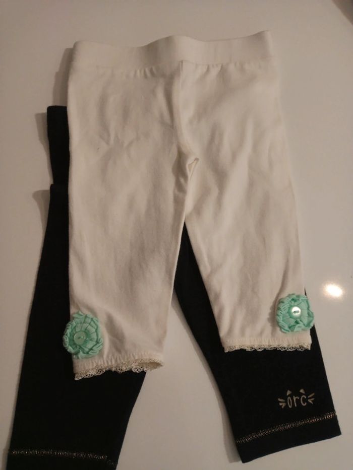 Lot 2 leggings caleçons fille orchestra - photo numéro 3