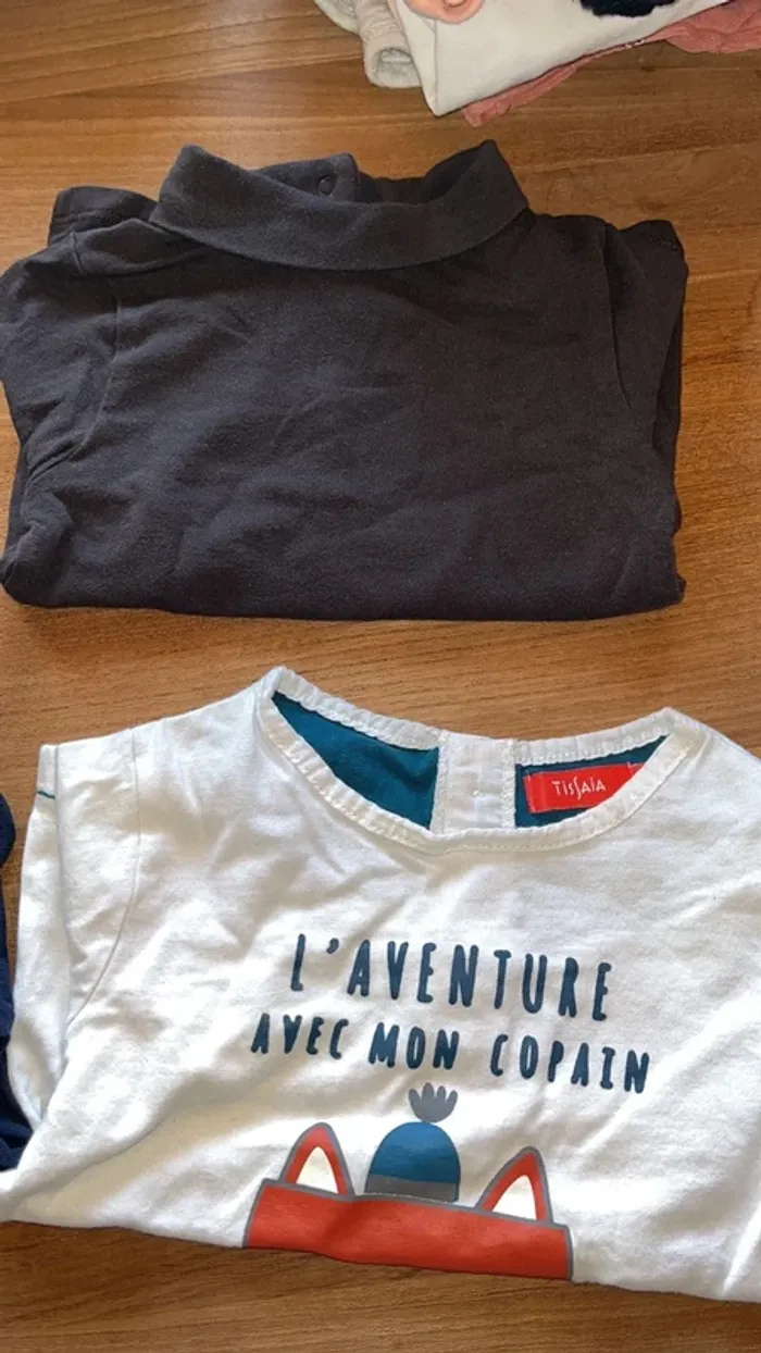 Lot tee-shirts manche longue 18 mois - photo numéro 3