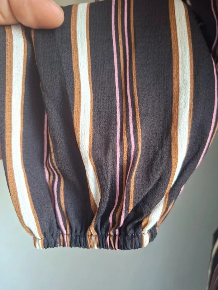 Robe rayée porte-feuille, look chic et fluide - Brave Soul, neuve, taille S - photo numéro 4