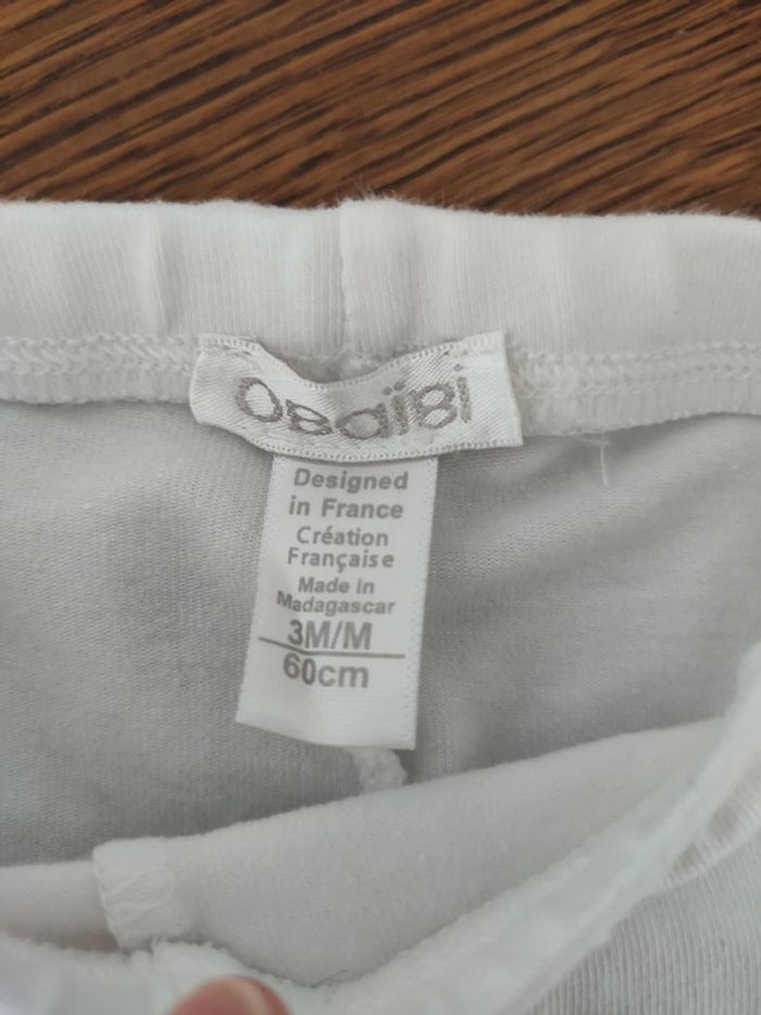 Legging blanc 3 mois - photo numéro 3