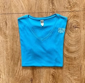 T.shirt bleu G-Star Raw pour homme, taille M (taille petit)