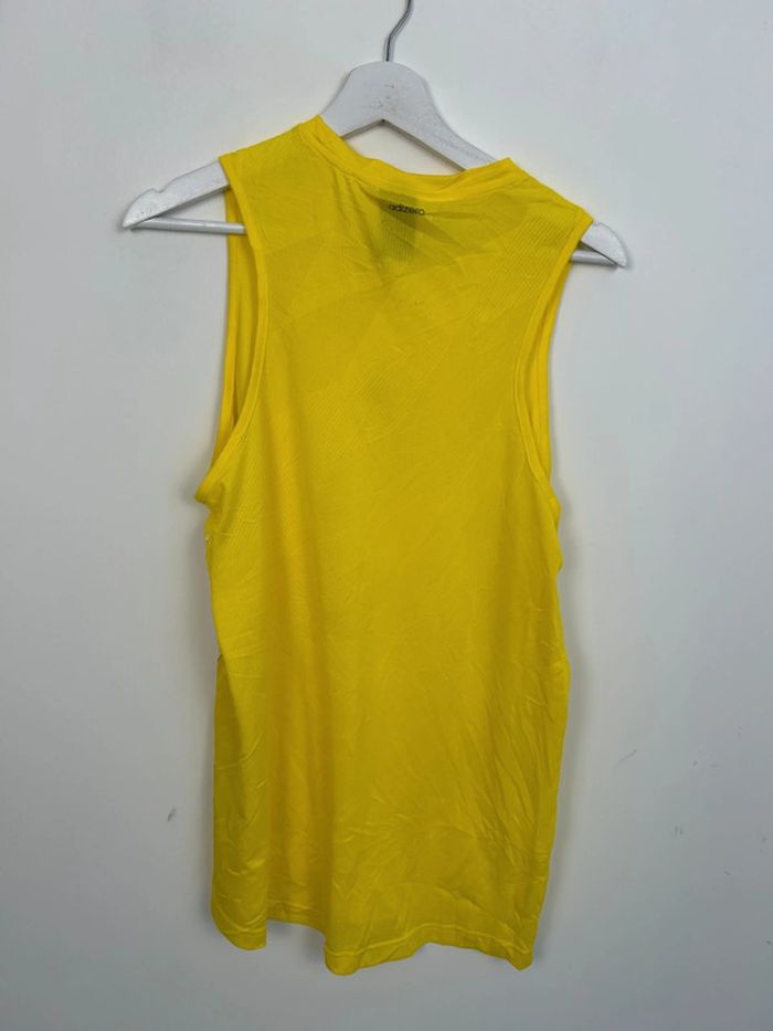 Débardeur Homme Adidas Jaune | Taille L | Très Bon État | Légère Trace | #TM82 - photo numéro 2