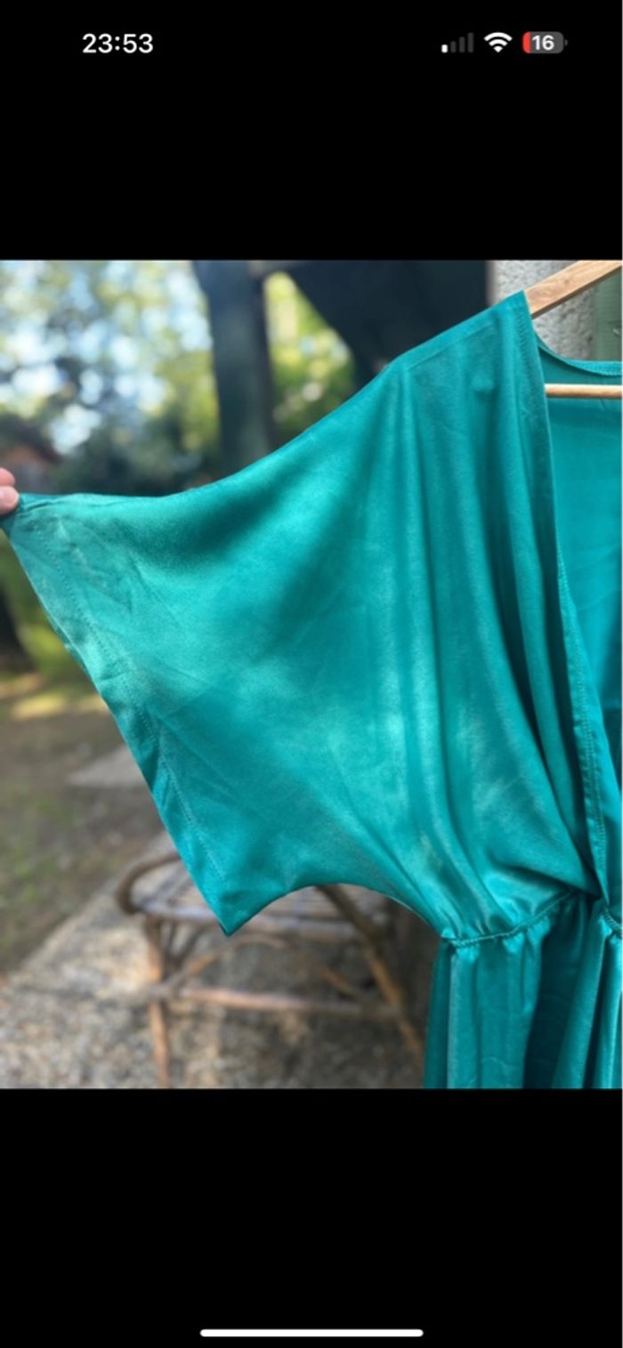 Robe de cérémonie verte XL - photo numéro 3