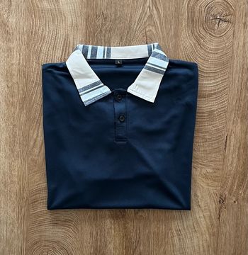 Polo/t.shirt bleu marine pour homme, taille L