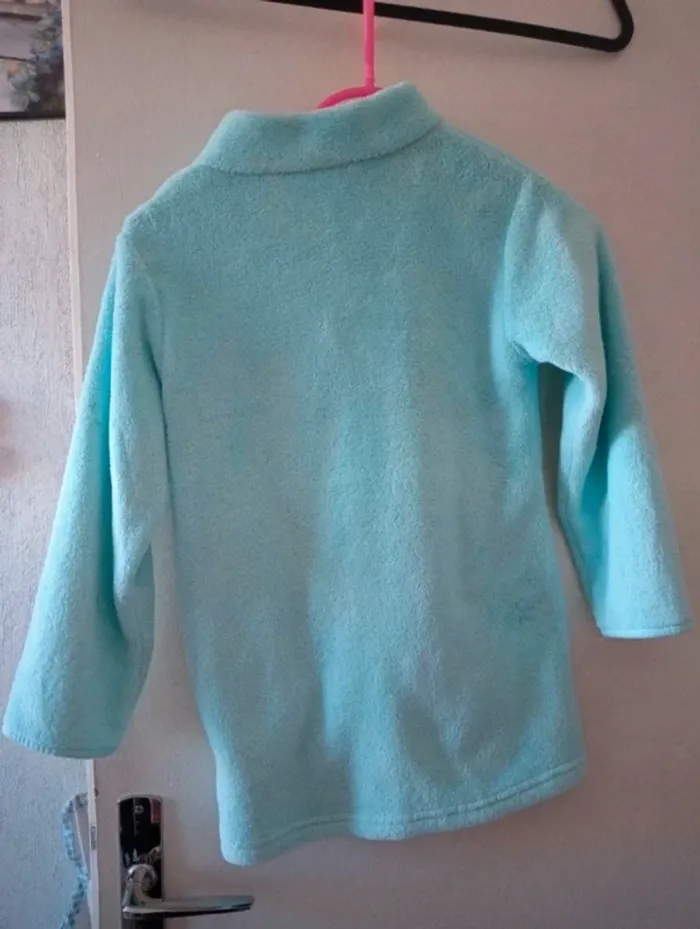 Veste longue polaire bleu - photo numéro 2