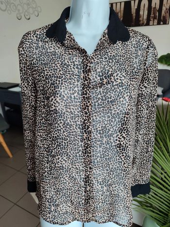 Chemise très légère leopard