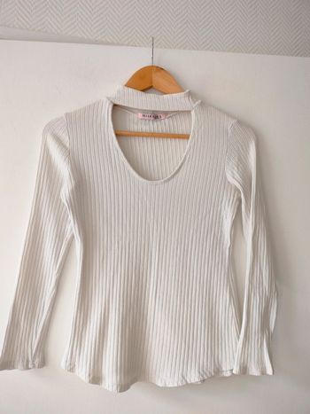 Haut Blanc - Miss Sara Fashion