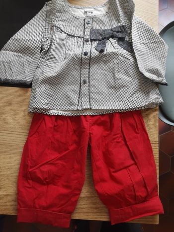 Ensemble pantalon blouse ptit bisous