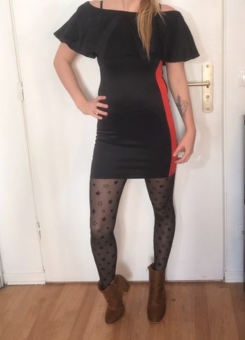 Robe noire moulante 36