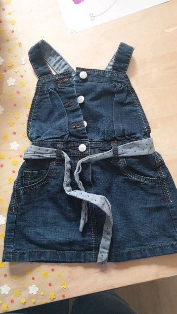 Robe salopette jean