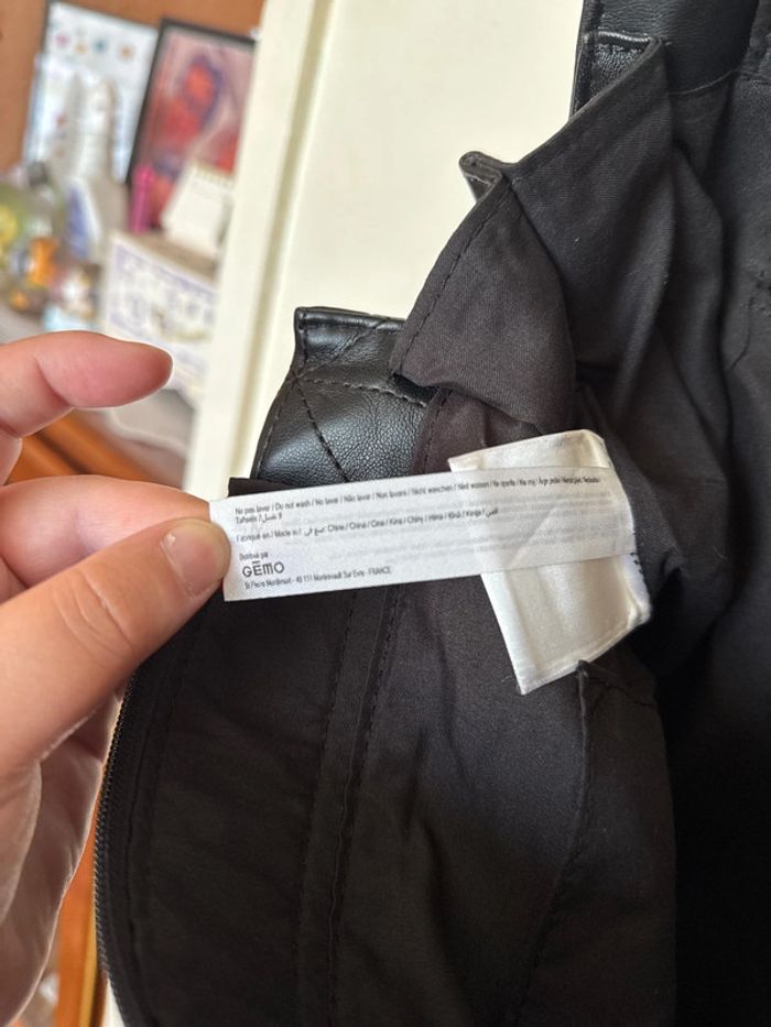 Sac à main, noir et doré. - photo numéro 5
